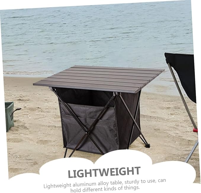 BESPORTBLE Portable Folding Table for Outdoor Camping Multi-Purpose Beach and Picnic Use Storage Bag Easy to Transport and Store