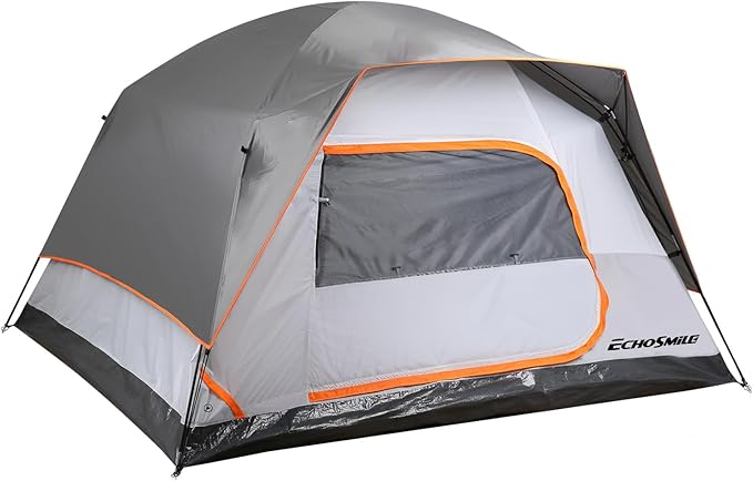 EchoSmile 2/4 Person Camping Tent Lightweight Dome Family Tent with Rainfly Easy Setup Waterproof &amp Windproof Outdoor Shelter for Group Hiking Backpacking 3-Season Use