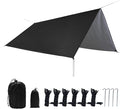 10x10FT Rain Fly Tarp with Storage Bag Outdoor Camping Tarp Waterproof Lightweight Tent Camping Shelter Canopy Lightweight Easy Setup for Beach Backpacking Hiking Traveling