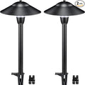 SUNVIE LED Pathway Lights Low Voltage 12-24V 3W Landscape Lighting 3000K Low Voltage Landscape Lights IP65 Waterproof Aluminum Path and Area Light for Outdoor Yard Garden Walkway 2 Pack
