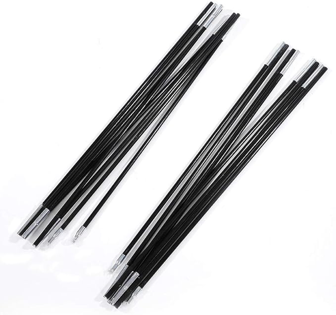 Fiberglass Tent Pole Lightweight Replacement Fiberglass Rod 14.7ft for Camping Backpacking Hammocks Shelters Awnings