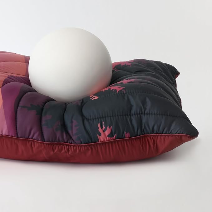 Camping PillowSupportive Compressible Travel Pillow Middle Size Lightweight Camp Pillow with Storage Bag for CampingHikingBackpackingAirplane