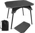 LiveGo Outdoor Foldable Camping Table Portable Lightweight Picnic Table with Height Adjustable Legs Collapsible &amp Carry Bag Dining Table for Kitchen Garden Beach Fishing BBQ Indoor Outdoor