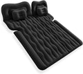 Car Air Mattress for Tesla Model X Standard Range SUV 2015-2025 Portable Inflatable Bed for Trunk Backseat Flocked Surface for Camping Travel for SUV MPV MinivanBlack-Without Foot Pier