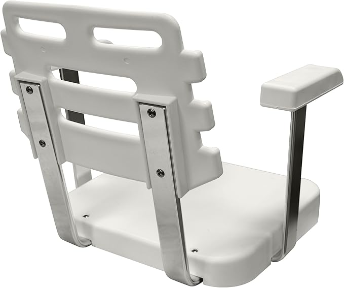 Wise 8WD562-1-710 Ladder Back Helm Chair Seat Shell with Mounting Plate No Cushions