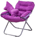 Folding Camping Chair Comfy Sofa Chairs Deck Chairs Lazy Sofa Lounge Chair Armchair Folding Chair Lunch Break Portable Outdoor Fishing Chair Fabric
