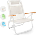 Water Buffalo Bondi Beach Chair – Backpack Beach Chair for Adults with Reclining Positions Cup Holder &amp High Back Support