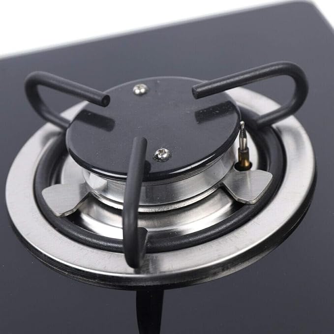 Propane Gas Cooktop Single Burner Stove portable Camping Stove L-P-G 1800W Tempered Glass Gas Hob Cooker with Knob-Control for RV Outdoor Kitchen Boat Caravan Camper