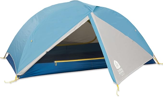 Sierra Designs | Clearwing 2P Tent 2-Person Light Backpacking Mesh Wall Tent with Dual Doors Vestibules Moon Roof Hoop Poles Burrito Storage Bag