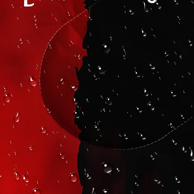 AILONEN 3D Printed Sleeping Bag 90x31 Weatherproof Lightweight Sleeping Bag with Portable Bag King Queen Red Black Heart Crown Theme for Camping Hiking Outdoor Adventures