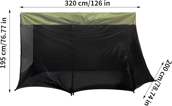 SUV Tent - Mesh/PU Waterproof Sun Protection Canopy126x78x76.7 Inch Windproof Portable SUV Tailgate Tent Vehicle Rear Hiking Traveling