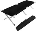 Folding Camping Cot Bed with Carry Bag Folding Cot Portable and Lightweight Sleeping Bed Compact Sleeping Cots Foldable Camp Bed Outdoor Bed Camp Cots for Home Travel Office Beach Camping