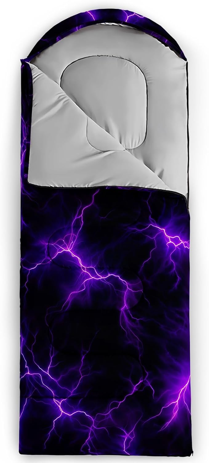 QOOMO Camping Sleeping Bags3 Season Warm &amp Cool WeatherLightweightWaterproof Sleeping Bags for Adults &amp KidsTravelingand OutdoorsCamping Gear Equipment