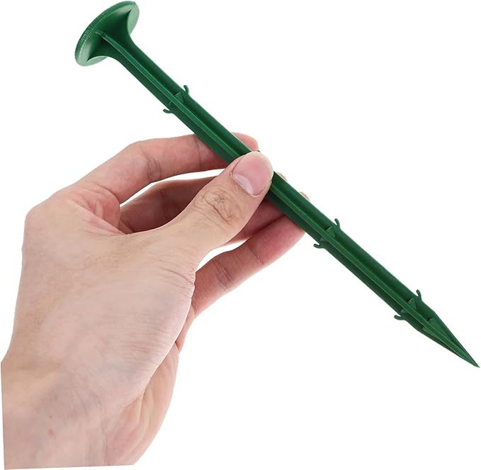100Pcs Plastic Garden Stakes Durable Lawn Ground Pegs for Tent Fixing Securing Ground Landscape Outdoor Stakes for Gardening Use