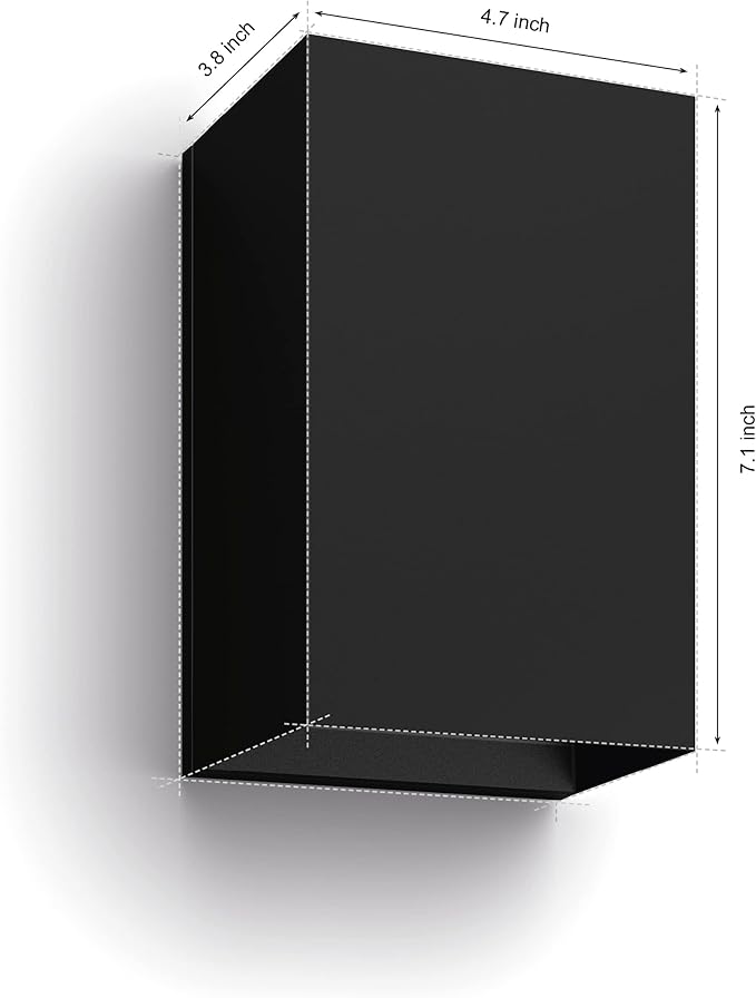 Philips Hue Resonate Outdoor Smart Wall Light Black - White and Color Ambiance LED Color-Changing Light - 2 Pack - Requires Hue Bridge - Control with Hue App and Voice - Weatherproof