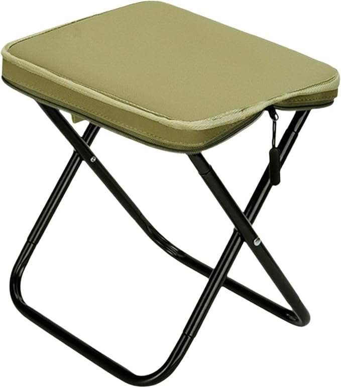 Folding Stool Footstool Compact Packable Frame Camping Furniture Picnic Chair Seat Portable Camping Stool for Travel Lounge