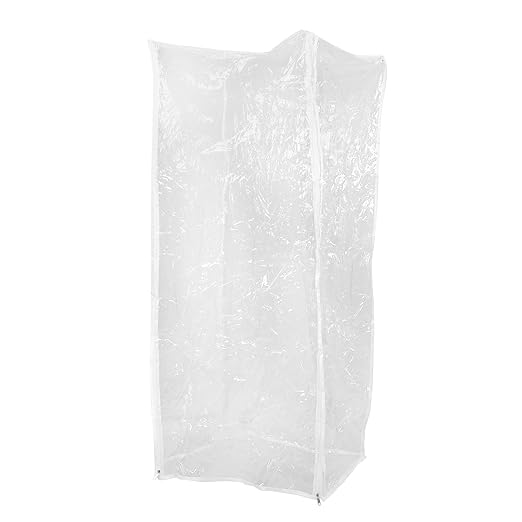 Beaupretty Bread Machine Cover Bread Pan Rack Protective Cover PVC Dustproof Reusable Plastic Protector for Bakery Shelves 28x23x61 Inch