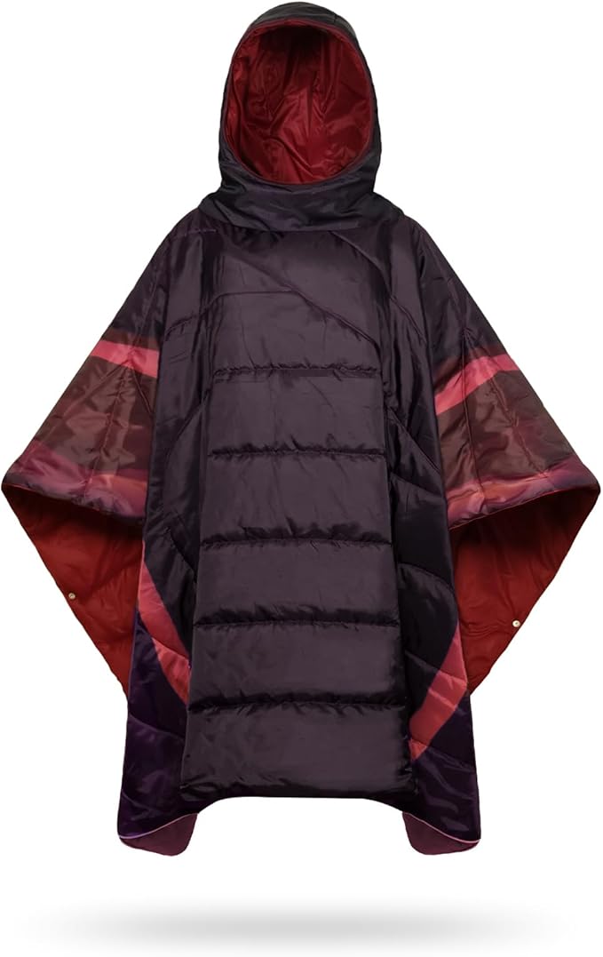 Camping BlanketHoodie Blankets Poncho Outdoor Waterproof Windproof Warm Durable &amp Portable for Stadium Concerts CarTravel Beach Picnic Grass75 * 57 inch