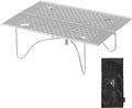 Naturehike 11oz Solo Folding Camping Table - 66lb Load Capacity Ultralight Mini Backpacking Table Aluminum No Assembly for Hiking Camping &amp Beach (Compact Small Side Table with Carry Bag) (Silv