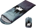 Sleeping Bags for Adults Youth Kids3D Printing Camping Sleeping Bag for Girls Boys Lightweight Waterproof Cold/Warm Weather Sleeping Bag for 3 Seasons