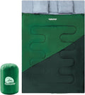 Double Sleeping Bag for Adults Kids - Lightweight 2 Person Sleeping Bag with Pillow Queen Size Waterproof Camping Sack Two Person for Girls Boys Youths Teens Compact for Cold Weather &amp Warm
