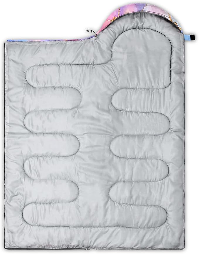 AILONEN Cartoon Camping Sleeping Bag for Boys Girls AdultsLightweight &amp Waterproof3 Season Warm &amp Cold WeatherPortablePrinted Sleeping BagTravelingCampingHiking