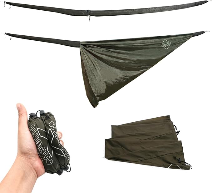 Onewind Premium Hammock Tarp Sleeve 12ft Camping Tent Rain Fly Snakeskin for Tarp Easy Storage and Display Hiking and Backpacking Lightweight and Durable Water Resistant OD Green