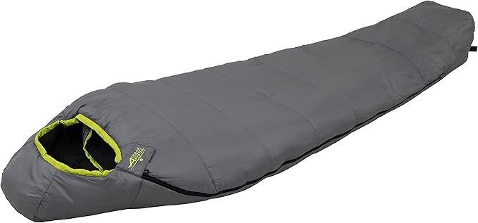 Cedar Ridge Alloy 0° Sleeping Bag - Gray/Citrus