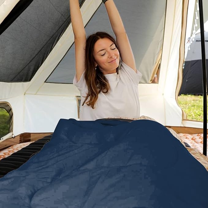 KingCamp Sleeping Bag for Adults Cold Weather &amp Warm XL Big and Tall Flannel Sleeping Bags with Compression Sack Portable Waterproof Essentials Gear Accessories for Outdoor Camping