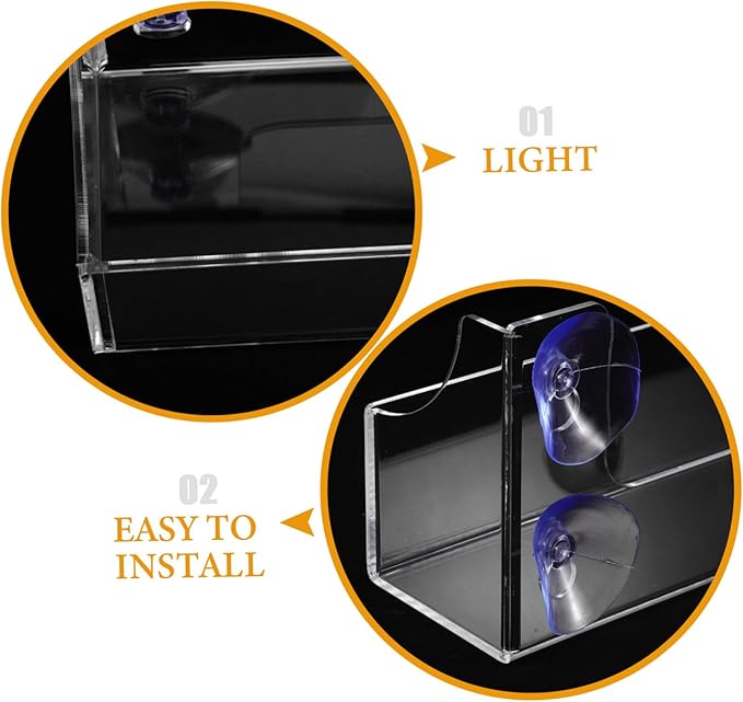 GLEAVI Acrylic Suction Cup Holder Beer Cooler Beverage Fridge Suction Cup Hook for Convenience Stores Refrigerator Door