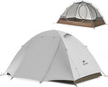 Naturehike Cloud River Tent [2025 Upgrade] - 2-3 Person Lightweight Backpacking Tent Black Coating for Sun Protection Windproof &amp Rainproof Easy Setup for Camping Hiking Travel Double Layer Te