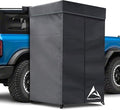 Shower Awning Tent with Roof 3ft x 3ft Vehicle Side Shower Room LED Light Camping Privacy Shelter Restroom Bathroom UV-Resistant Waterproof Storage