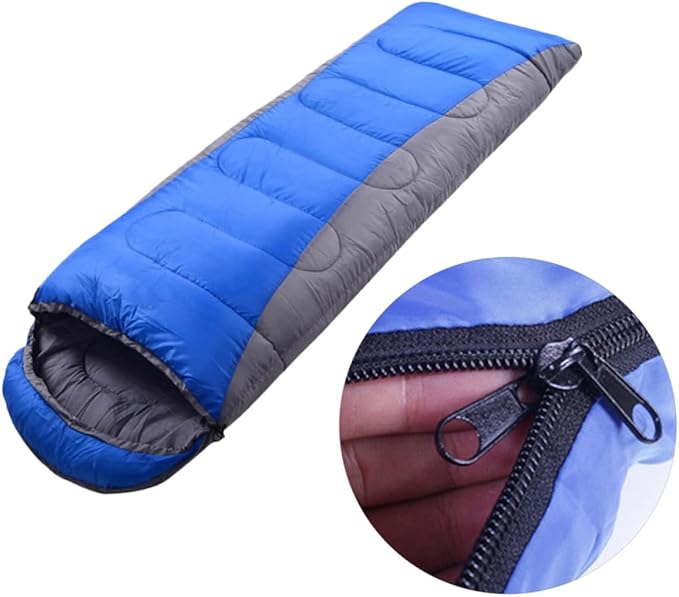 STOBAZA Winter Thickened Outdoor Camping for Adults Lightweight Hiking Sleep Sack with Drawstring Hood Cold Weather Gear for Backpacking and Trekking