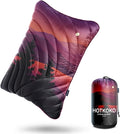 Camping PillowSupportive Compressible Travel Pillow Middle Size Lightweight Camp Pillow with Storage Bag for CampingHikingBackpackingAirplane