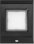 GLOBE Electric 10W Slim Black 1000 Lumens Hardwired Automatic Dusk to Dawn Outdoor Integrated LED Flood Light Security Light Spotlight Outside House Lights