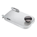 Server Products Stainless Steel Hinged Lid for Countertop Condiment Dispenser Jars Model 82545 Compatible With Server’s Deep or Shallow Fountain Jars