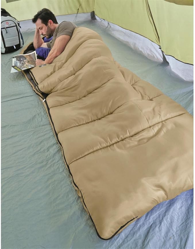 Guide Gear Fleece Lined Hooded 0-Degree Sleeping Bag for Adults and Kids Warm Winter Cold Weather Lightweight Portable for Camping Backpacking Hiking Outdoors