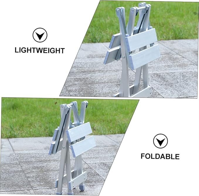 Mikinona 1pc Aluminum Alloy Camping Stool Portable Folding Chair Garden Picnic Stool