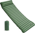 Camping Sleeping Pad - Camping Mattress 4 Thick Ultra-Light Pillow Built in Foot Pump Thickened and Silent Anti-air Leakage Hiking Camping Family Trips Green