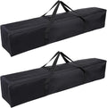 Camp Chair Replacement Bag Camping Folding Chair Storage Bag Large Zippered with Handle Strap 43 x 8 x 8 Inch Fit for Outdoor Travel Tent Storage (2 Pack Black)