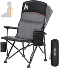 Overmont Camping Chair with Lumbar Support for Adults - Oversized with High Back Supports 450 LBS - Heavy Duty Folding Chair Portable for Outdoor Lawn Patio Balcony with Patent No.: US D1.028.543 S