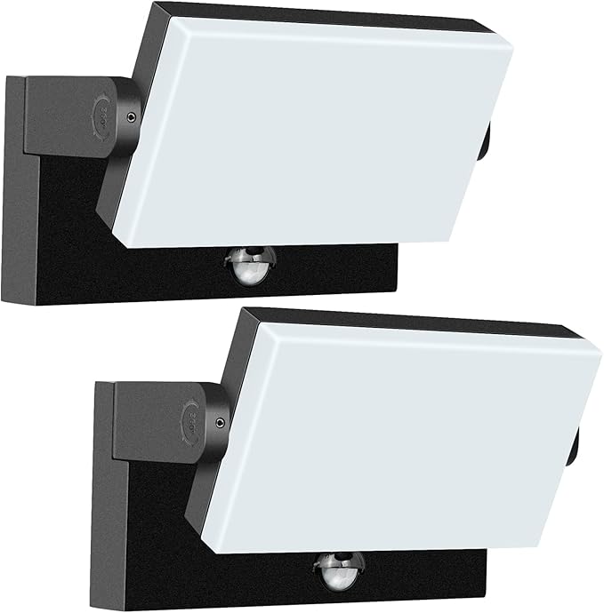 40W LED Wall Pack Lights Outdoor Motion Sensor360 °Rotation 5000K 6000K 4000K Selectable Exterior Flood Lighting Fixture Sconce for Porch Garage Patio