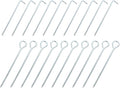 20pcs Iron Tent Stakes and Camping Stakes Anti-Rust Thickened 22cm Ground Pegs with 7 and 9-Shaped Design for Outdoor Tent and Awning Fixing