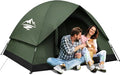 Tents for Camping 2/3/4 Person with Rainfly - Camping Tent Waterproof Windproof Easy Setup Portable Double Layer Outdoor Dome Tent Backpacking Tents for Adventure Backyard Hiking