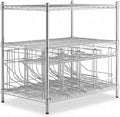 24 x 36 x 34 Commercial Wire Shelf Kit with FIFO Can Racks NSF Shelving for Food Storage