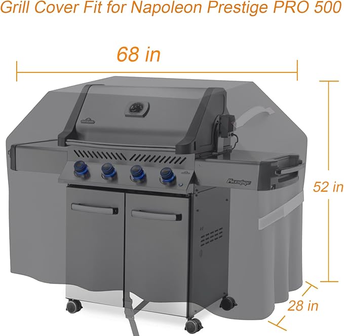 Grill Cover Fit for Napoleon Prestige PRO 500 GrillPremium Water Resistant Cover for Napoleon 61500 Prestige PRO 500