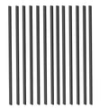 100 Pack Deck Balusters with End Caps&ampScrews 26 inch Rectangle Staircase Baluster Upgraded Metal Railing Spindles Kit for DecksPorch