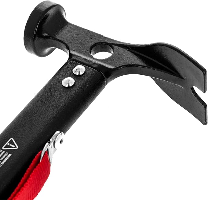 ASR Outdoor 13oz Carbon Steel Camping Hammer with Tent Stake Puller Hand Tool 12 Inch