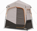 Bushnell Shower Tent with Instant Setup Technology | Shield Series 2 Room Shower Tent for Family Camping Hunting Hiking | Solar Water Reservoir Included