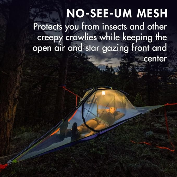 Tentsile Flite+ V3 Lightweight Camping Tent Hammock Portable Treehouse for Backpackers Backyards Nature Lovers Designed in The UK